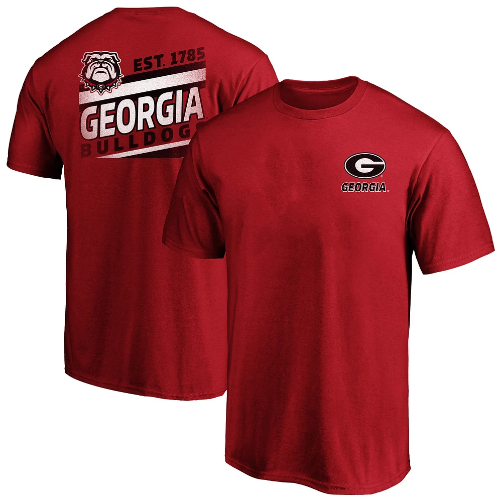 Men's Fanatics Red Georgia Bulldogs Big & Tall Ideal Faded T-Shirt