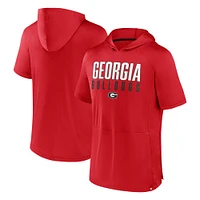 Men's Fanatics  Red Georgia Bulldogs Core Read Hoodie T-Shirt