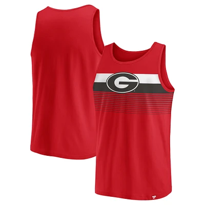 Men's Fanatics Red Georgia Bulldogs Wild Game Tank Top