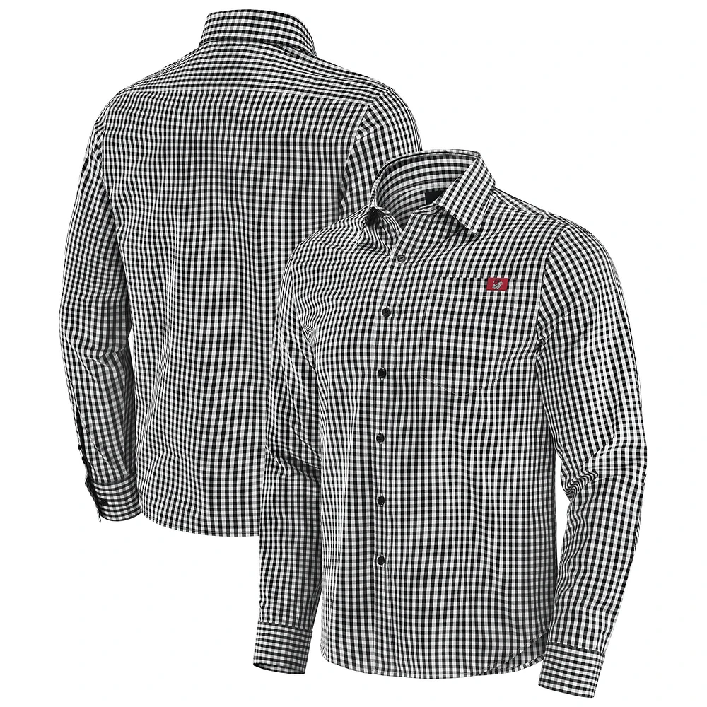 Chemise boutonnée à manches longues pour homme Georgia Bulldogs Dual Threat de J. Palmer Black