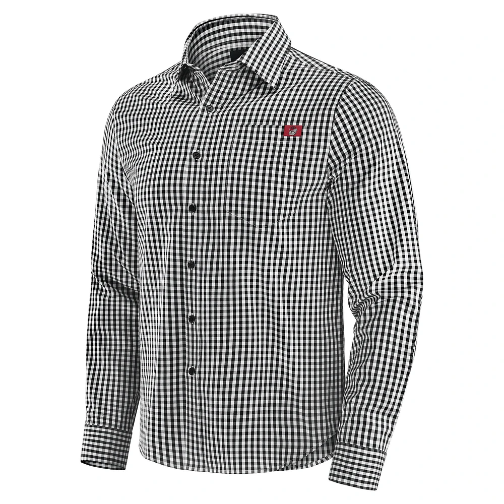 Chemise boutonnée à manches longues pour homme Georgia Bulldogs Dual Threat de J. Palmer Black