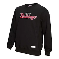 Men's Mitchell & Ness  Black Georgia Bulldogs Elite Script Pullover Sweatshirt