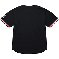 Men's Mitchell & Ness Black Georgia Bulldogs On The Clock Full-Button Fashion Jersey