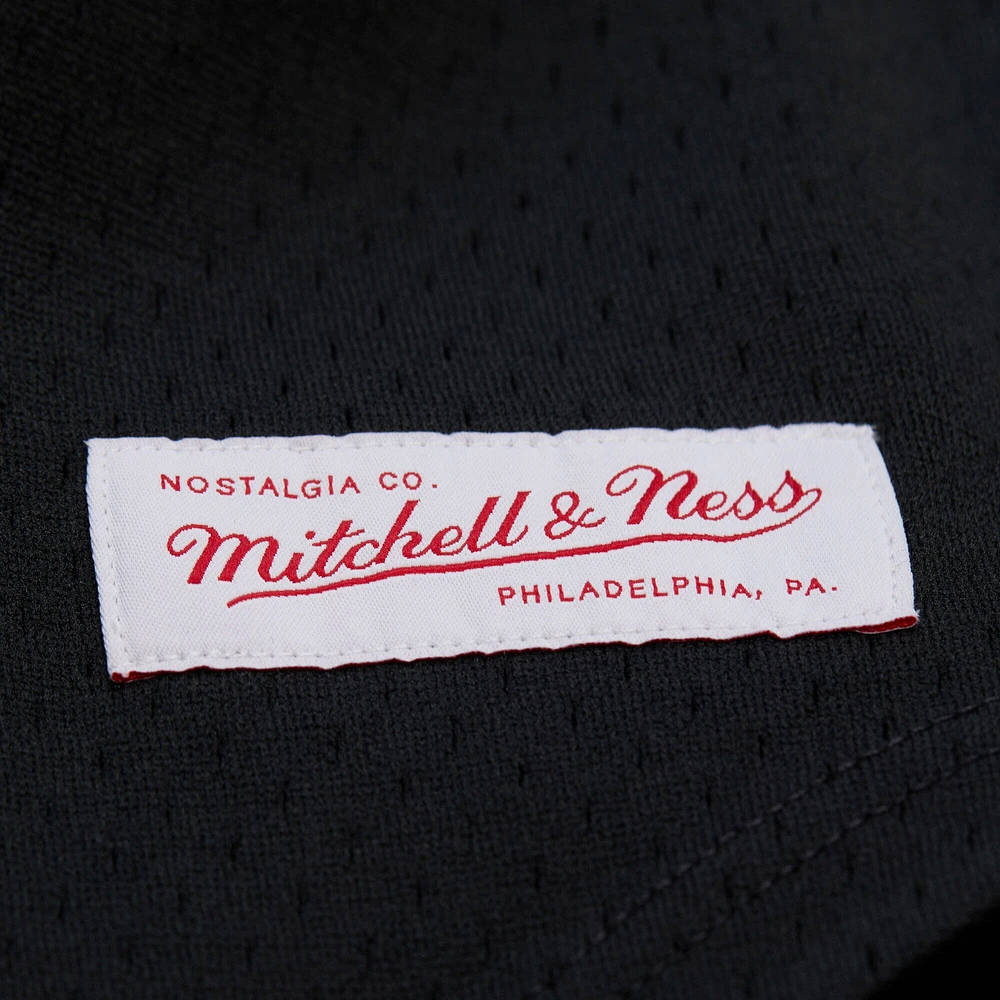 Men's Mitchell & Ness Black Georgia Bulldogs On The Clock Full-Button Fashion Jersey