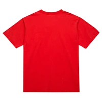 T-shirt à manches longues pour homme Mitchell & Ness Red Georgia Bulldogs Fade Away Premium