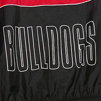 Men's Mitchell & Ness White Georgia Bulldogs Big Shot Premium Full-Zip Windbreaker