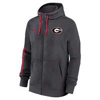 Sweat à capuche Nike Anthracite Georgia Bulldogs 2024 Sideline pour homme