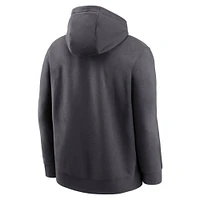 Men's Nike Anthracite Georgia Bulldogs Primetime Club Fleece Pullover Hoodie