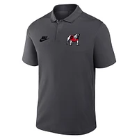 Men's Nike Anthracite Georgia Bulldogs Primetime Victory Legacy Vault Logo Performance Polo