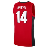 Men's Nike Asa Newell Red Georgia Bulldogs NIL Basketball Replica Player Jersey