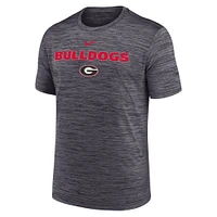 Men's Nike Black Georgia Bulldogs 2025 Sideline Velocity Performance T-Shirt