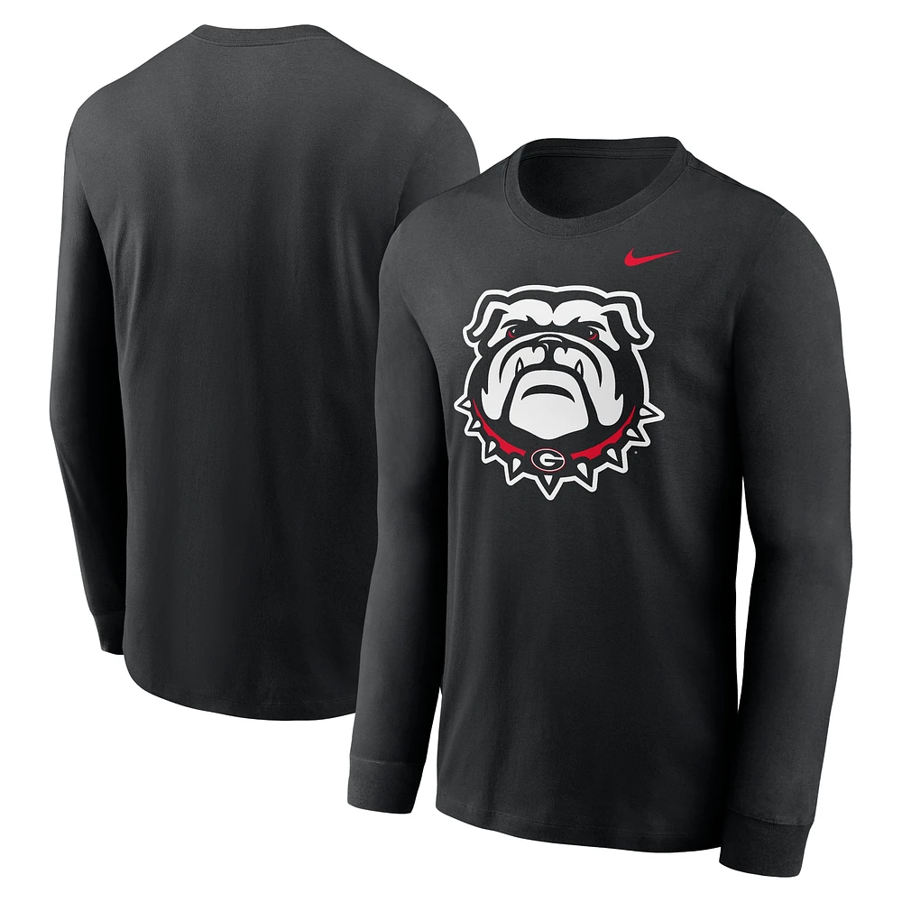 Men's Nike Georgia Bulldogs Alternate Logo Long Sleeve T-Shirt