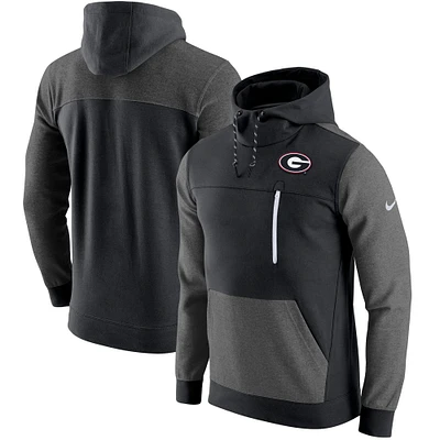 Sweat à capuche coupe slim Nike pour hommes, Georgia Bulldogs AV-15 2.0, noir