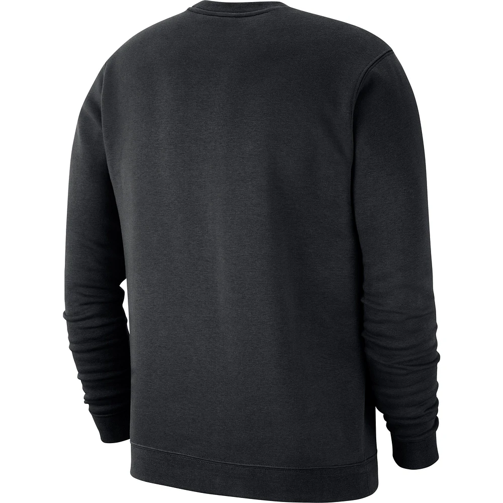 Sweat en molleton Nike Georgia Bulldogs Club pour homme, noir