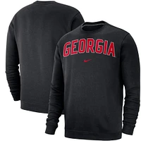 Men's Nike Black Georgia Bulldogs Club Fleece Sweatshirt