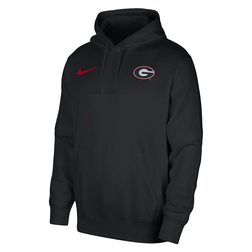 Sweat à capuche Nike pour homme, noir, Georgia Bulldogs Club