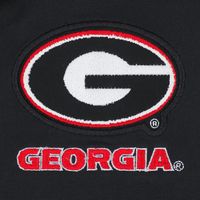 Men's Nike Black Georgia Bulldogs Coach Short Sleeve Quarter-Zip Jacket