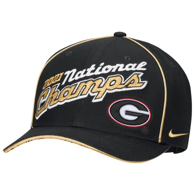 Georgia Bulldogs Nike College Football Playoff 2021 National Champions Locker Room Classic 99 Adjustable Hat - Black