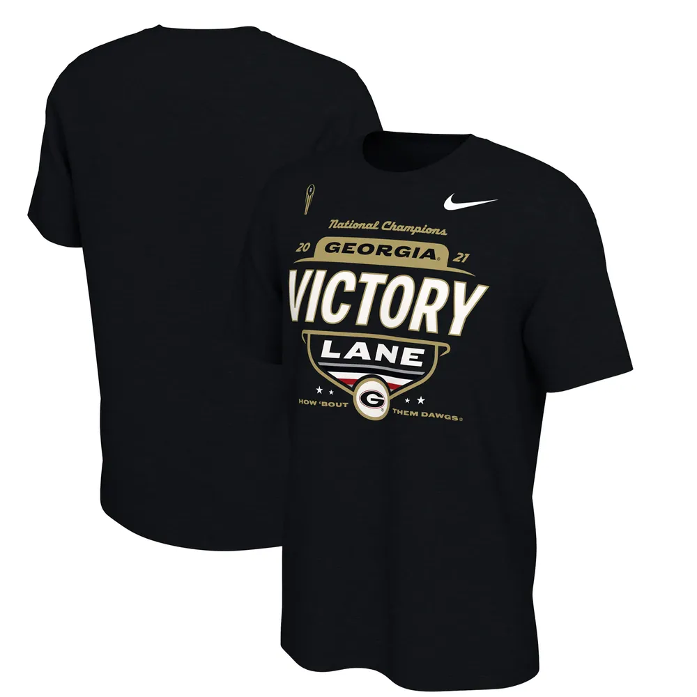 T-shirt pour homme Nike Georgia Bulldogs College Football Playoff 2021 National Champions Lockerroom - Noir