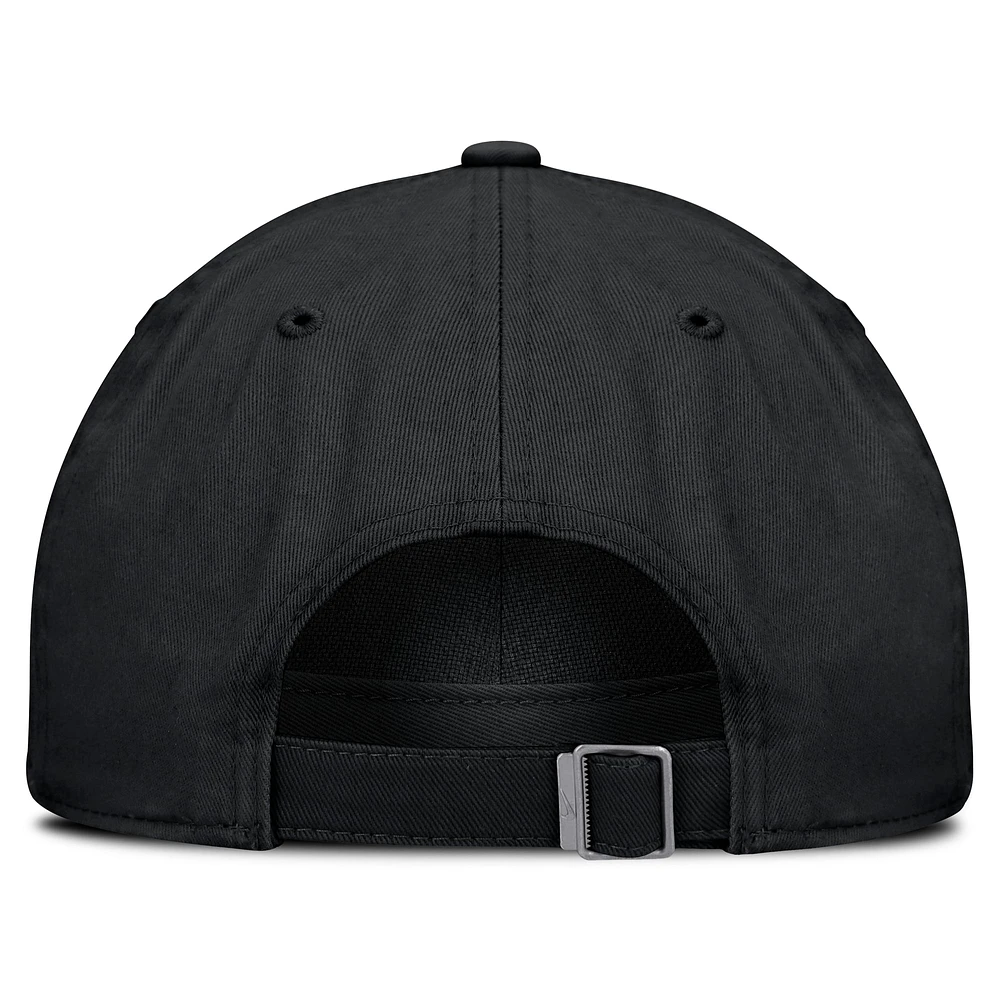Men's Nike Black Georgia Bulldogs Core Club Mascot Wordmark Adjustable Hat