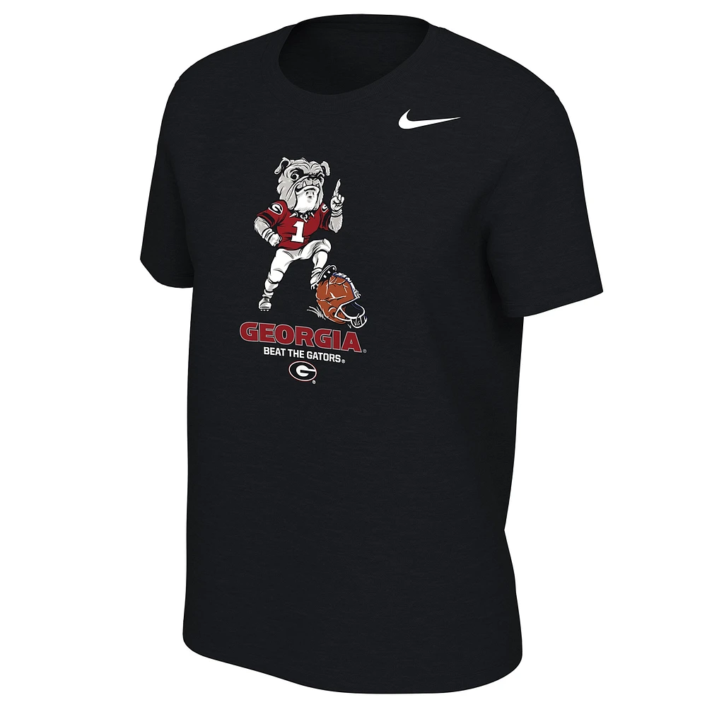 T-shirt Nike noir Georgia Bulldogs FL/GA Rivalry pour homme