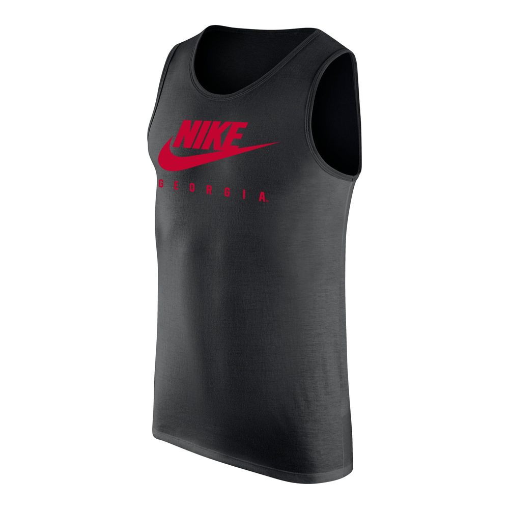 Men's Nike Georgia Bulldogs Futura Performance Scoop Neck Tank Top