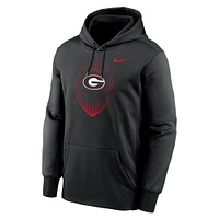 Sweat à capuche Nike Georgia Bulldogs Icon Football Performance pour homme