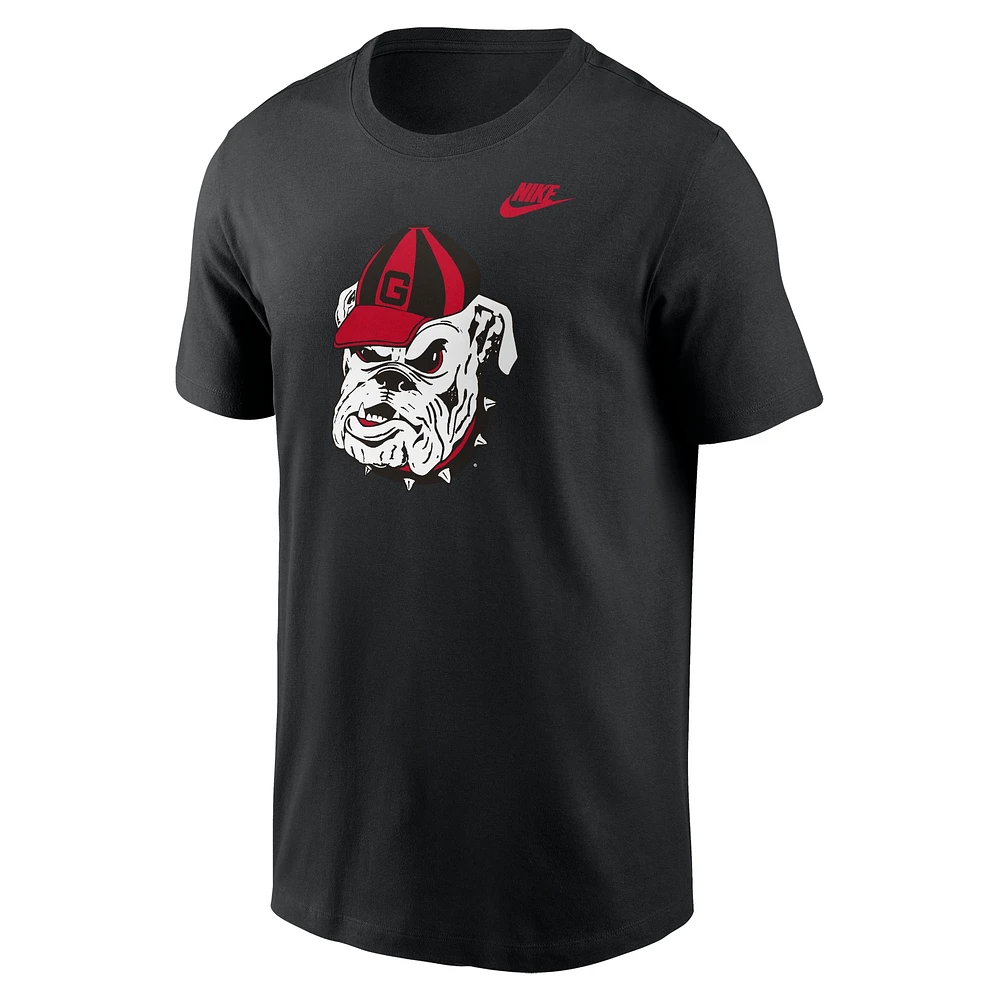 T-shirt Nike noir Georgia Bulldogs Legacy Alternate Logo pour homme