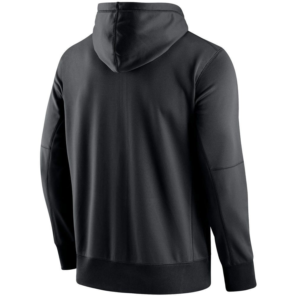 Men's Nike Black Georgia Bulldogs Logo Performance Full-Zip Hoodie