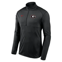 Men's Nike Black Georgia Bulldogs Primary Logo Element Half-Zip Pullover