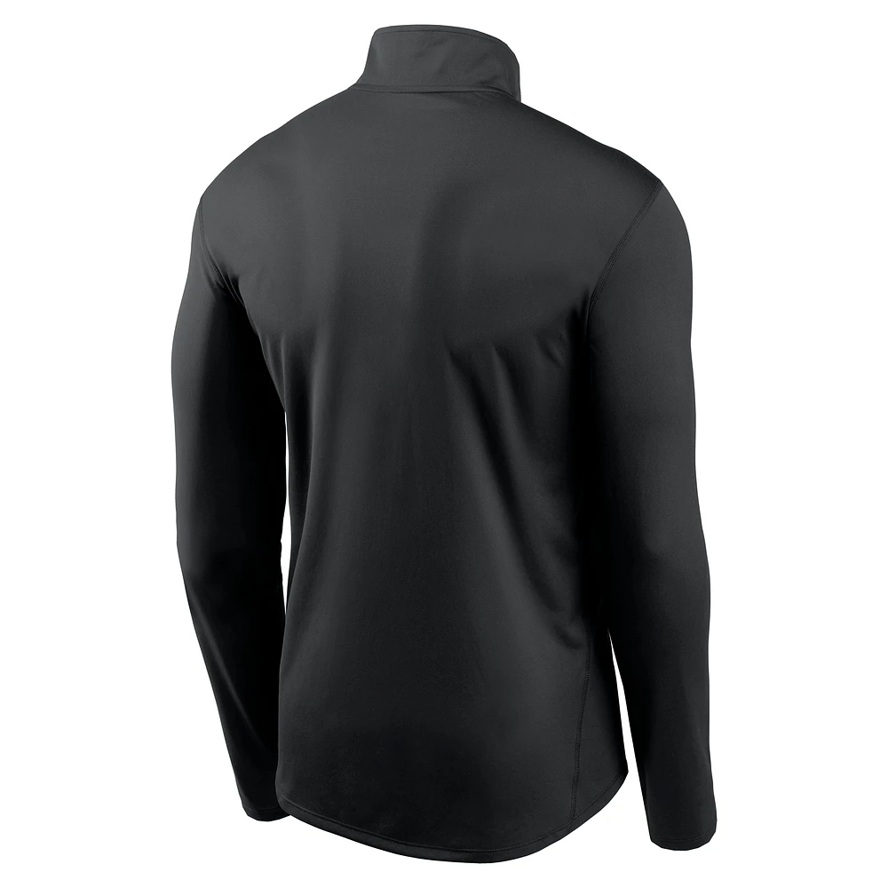 Men's Nike Black Georgia Bulldogs Primary Logo Element Half-Zip Pullover