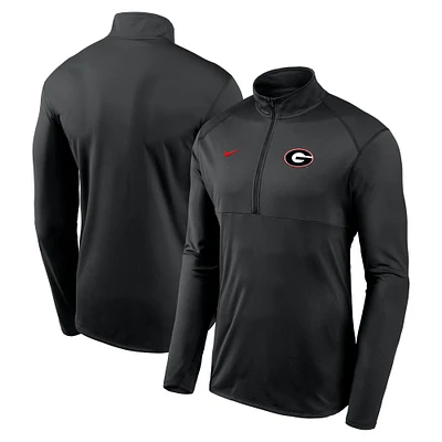 Men's Nike Black Georgia Bulldogs Primary Logo Element Half-Zip Pullover