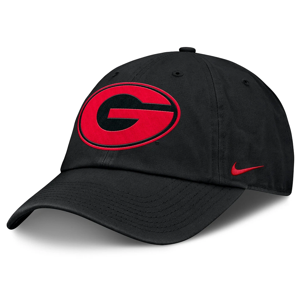 Men's Nike Black Georgia Bulldogs Primetime Club Adjustable Hat