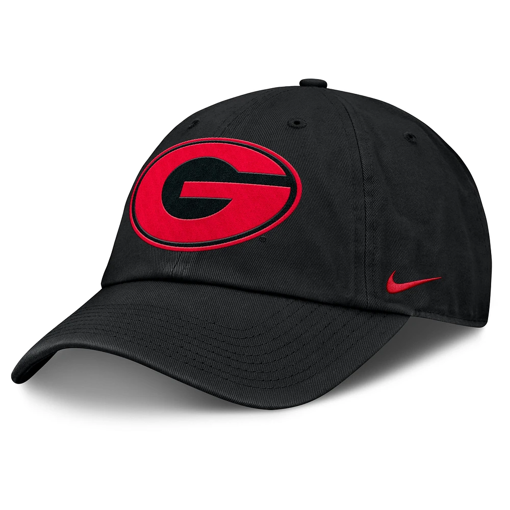 Men's Nike Black Georgia Bulldogs Primetime Club Adjustable Hat