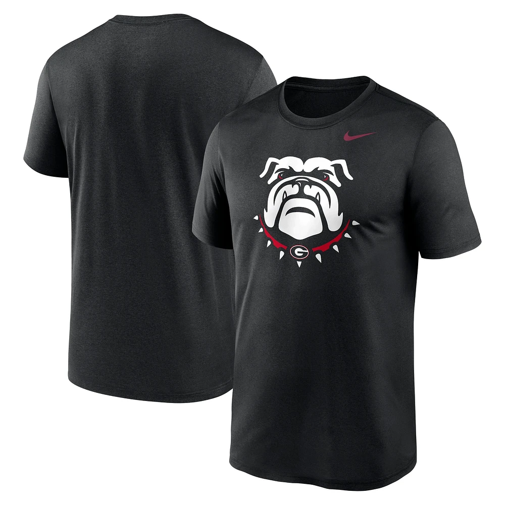 T-shirt Nike noir avec logo alternatif des Georgia Bulldogs Primetime Legend pour homme