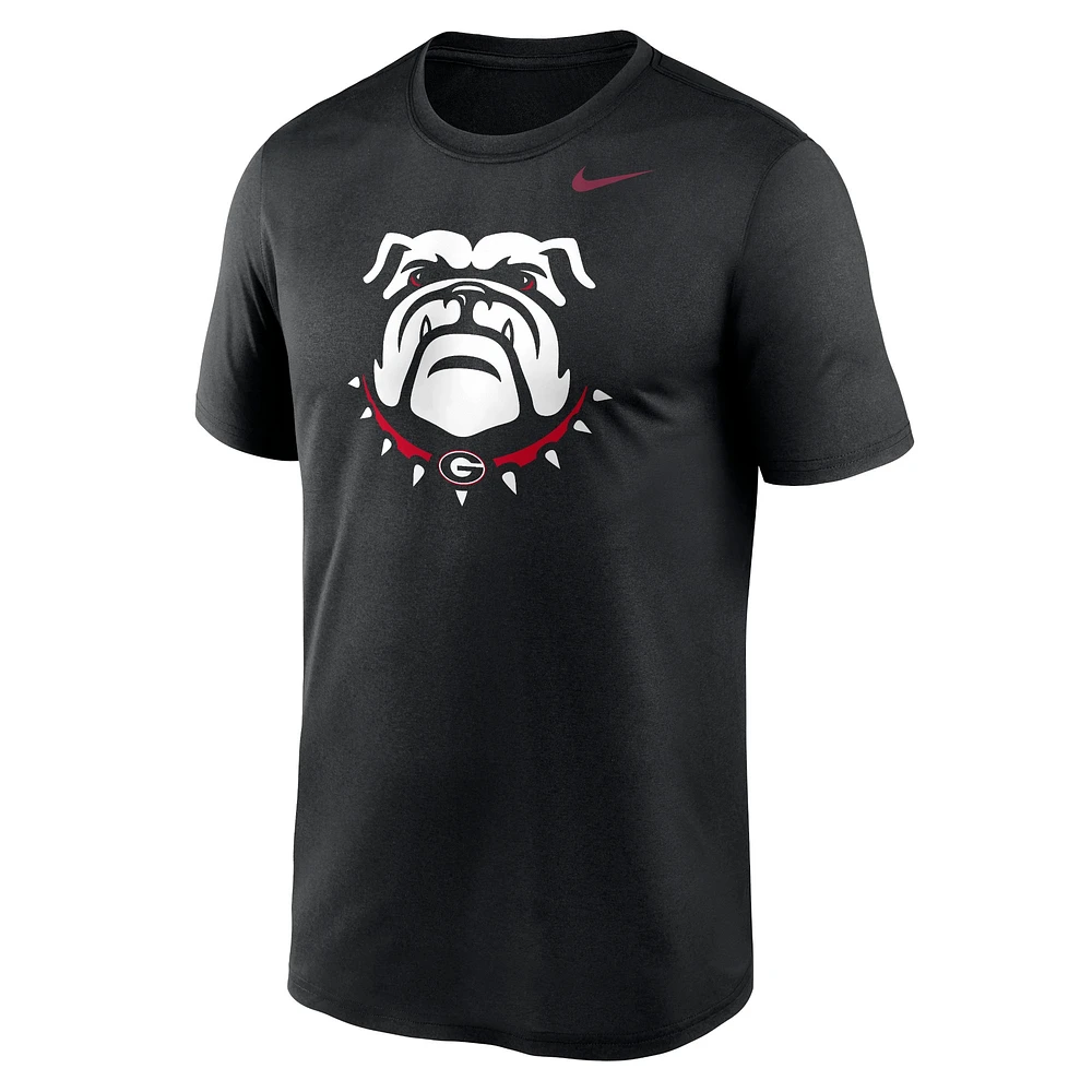 T-shirt Nike noir avec logo alternatif des Georgia Bulldogs Primetime Legend pour homme