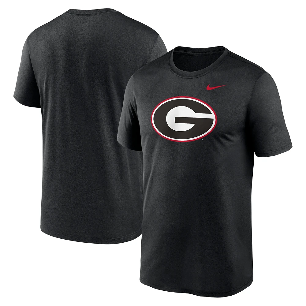 T-shirt noir avec logo Nike pour hommes des Georgia Bulldogs Primetime Legend