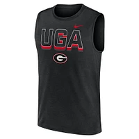 Men's Nike Black Georgia Bulldogs Primetime Tricode Legend Performance Tank Top
