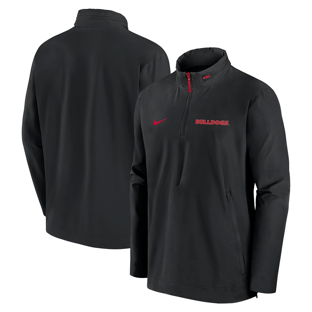 Men's Nike Georgia Bulldogs Sideline Coaches Quarter-Zip Jacket