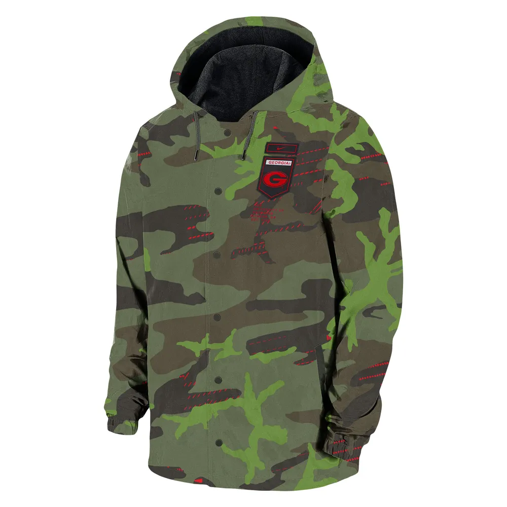 Men's Nike Camo Georgia Bulldogs Hoodie Full-Snap Jacket