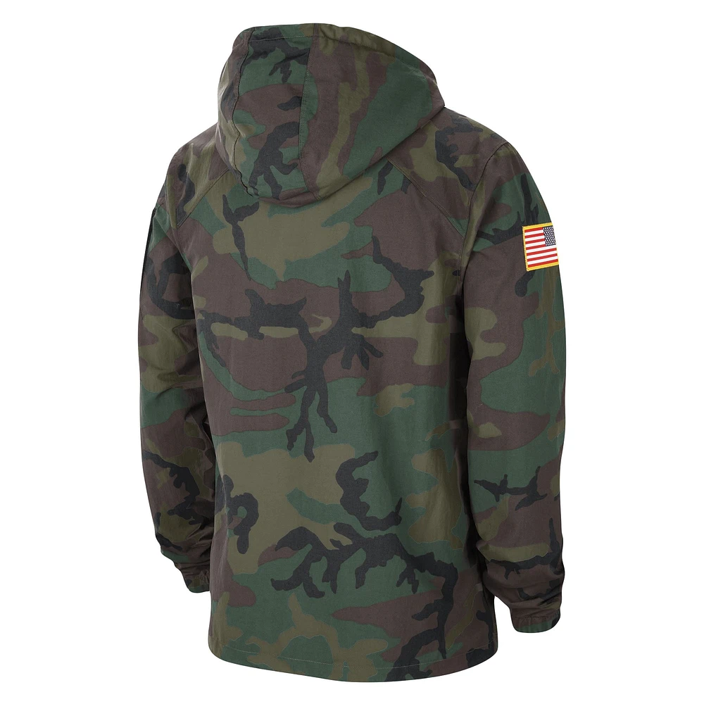 Veste à capuche légère Nike Camo Georgia Bulldogs Military Pack pour homme