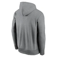 Men's Nike Heather Gray Georgia Bulldogs Icon Football Performance Pullover Hoodie