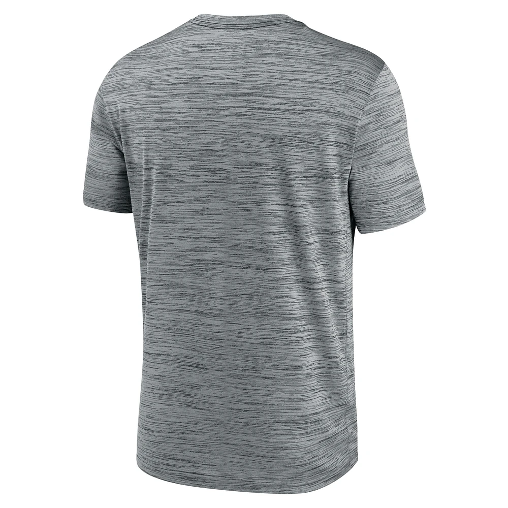 Men's Nike Heather Gray Georgia Bulldogs Primetime Velocity T-Shirt