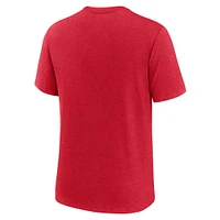 Men's Nike Heather Red Georgia Bulldogs Legacy Arch Tri-Blend T-Shirt