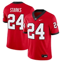 Men's Nike Malaki Starks Red Georgia Bulldogs NIL Football Game Jersey