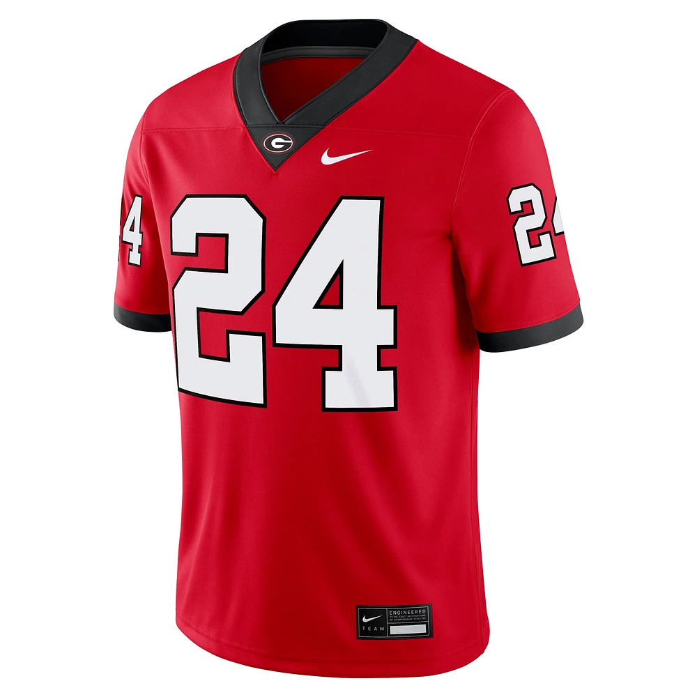 Men's Nike Malaki Starks Red Georgia Bulldogs NIL Football Game Jersey