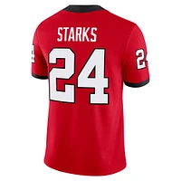 Maillot de football Nike Malaki Starks Red Georgia Bulldogs NIL pour homme