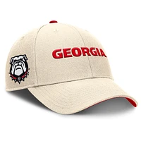 Men's Nike Natural Georgia Bulldogs Primetime Rise Adjustable Hat