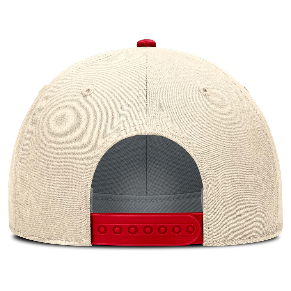 Men's Nike Natural Georgia Bulldogs Primetime Rise Adjustable Hat