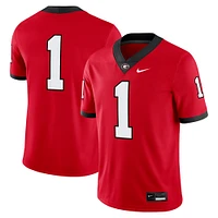 Maillot de match rouge Nike #1 Georgia Bulldogs pour homme